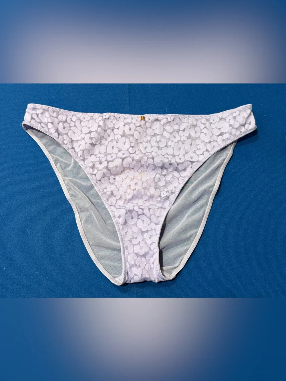 Savage X Fenty Lilac Leopard Lace High Leg Bikini